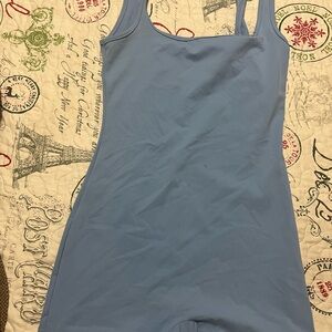 SHEIN Blue Sleeveless Shapewear Bodysuit